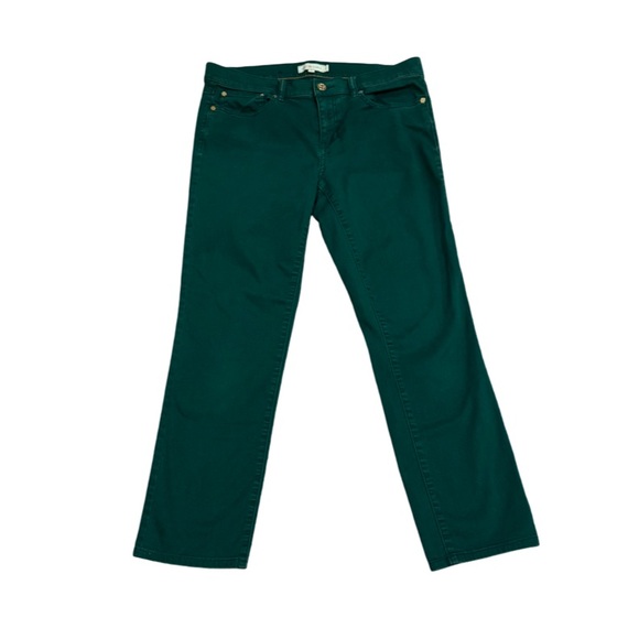 Tory Burch Super Skinny Jeans Malachite Green - Size 30 - Picture 4 of 7